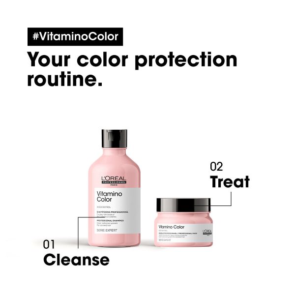 vitamino color, professionel shampoo, color radiance system, for colored hair, serie expert