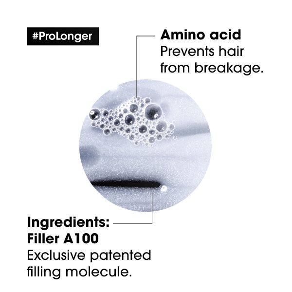 pro longer combo, filler-A100+ amino acid, amino acid, lengths renewing shampoo,